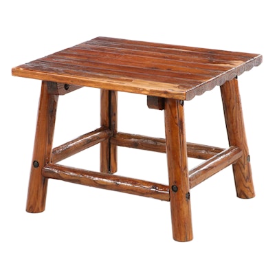 Rustic Pine End Table or Bench