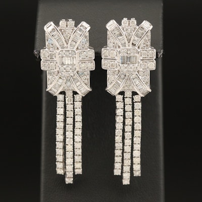 14K 5.49 CTW Diamond Earrings