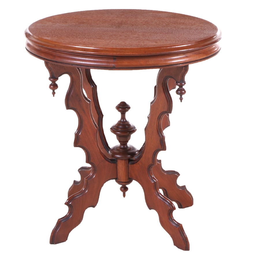 Victorian Style Mahogany Side Table, Late 20th Century