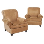 Pair of Ethan Allen Upholstered Armchairs, 21st Century