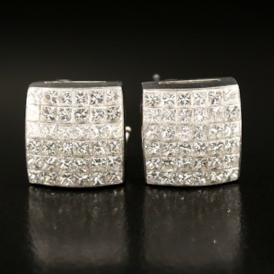 18K 4.16 CTW Diamond Earrings