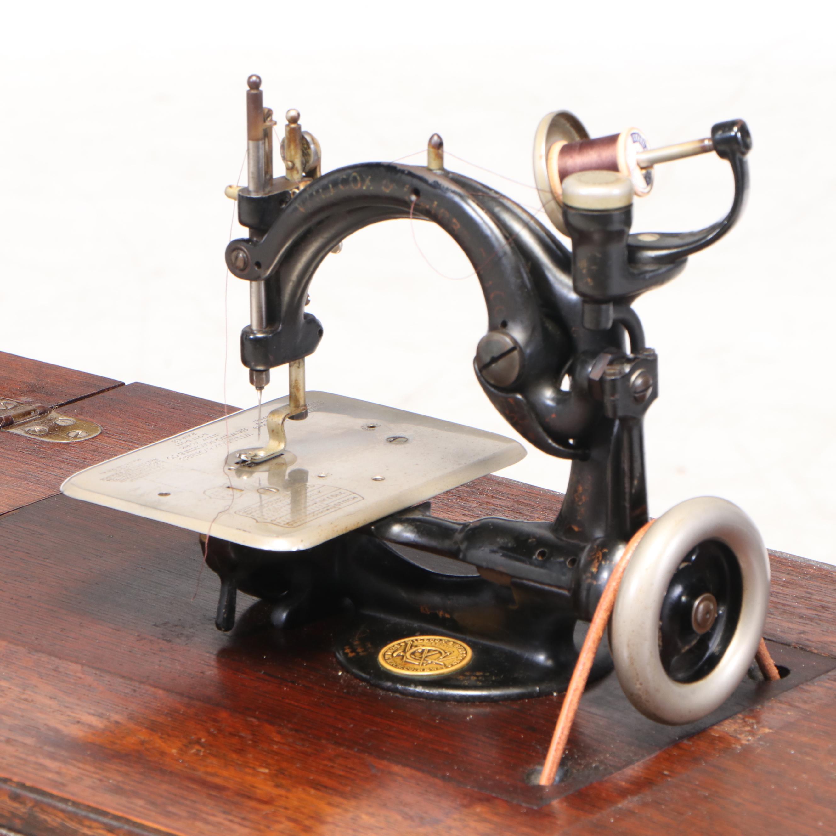 Willcox & Gibbs Chainstitch Treadle Sewing Machine, Original