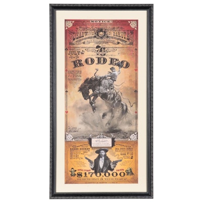 Bob Coronato Offset Lithograph Poster "Rodeo," Circa 2012