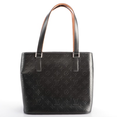Louis Vuitton Stockton Bag in Dark Grey Monogram Mat Leather