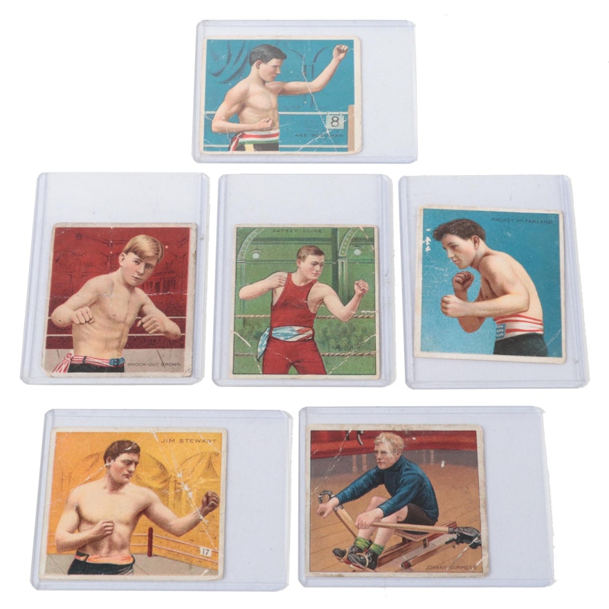 1910 T218 Mecca and Hassan Backs Boxing Champions Tobacco Cards