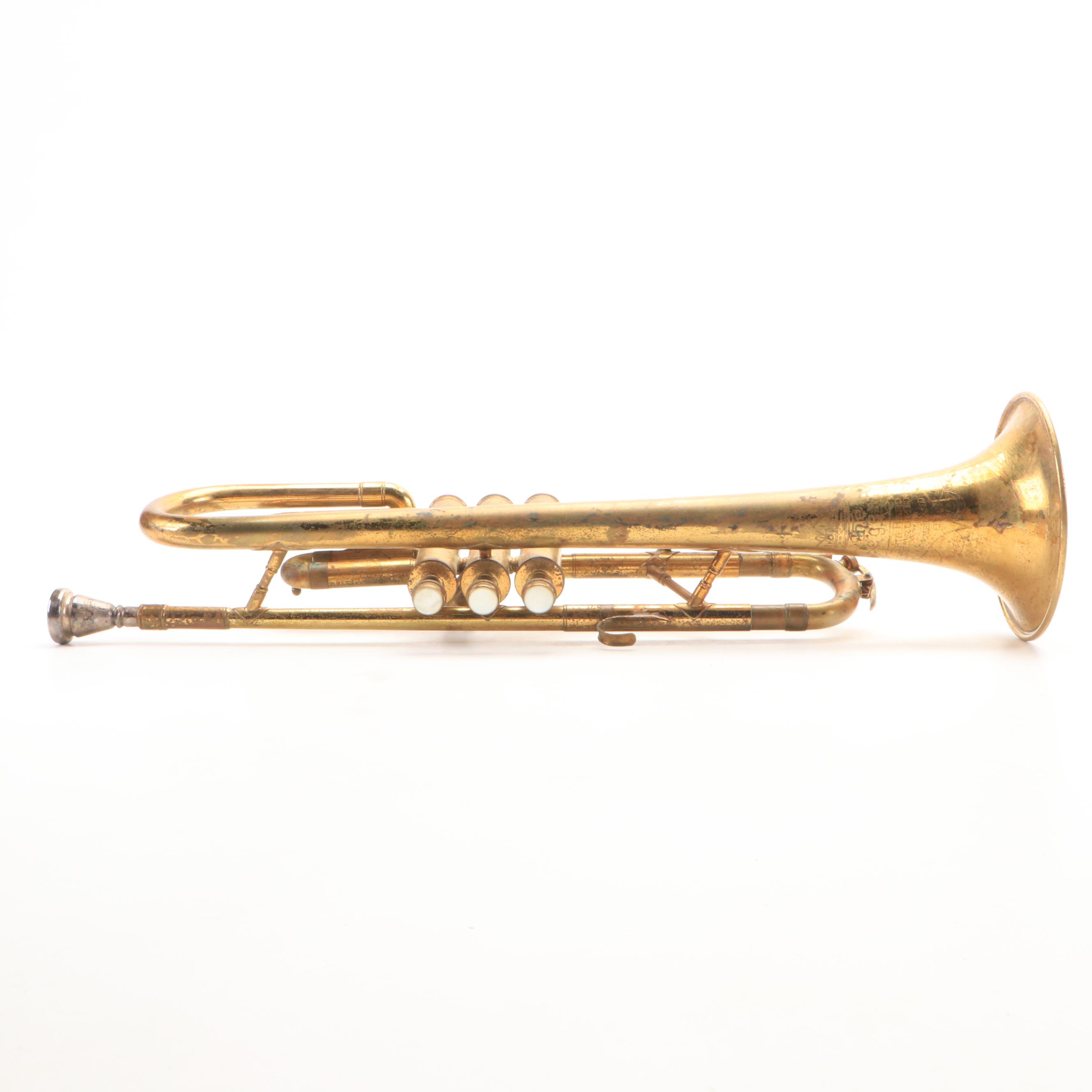 Ohio Band Instrument Company "The Regent" Brass Trumpet with Case EBTH