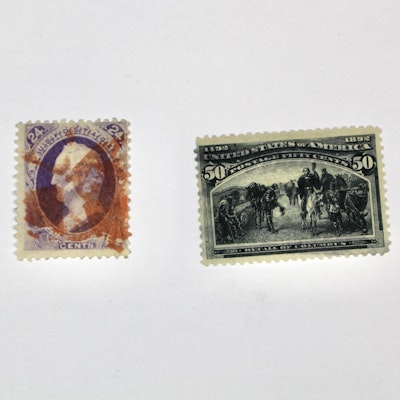 United States Single Stamps, Scott #153 and #240