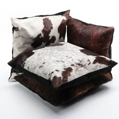 Surya with Other Cowhide Throw Pillows