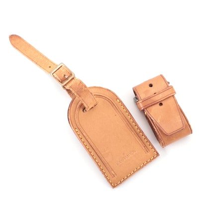 Louis Vuitton Poignet and Luggage Tag in Vachetta Leather