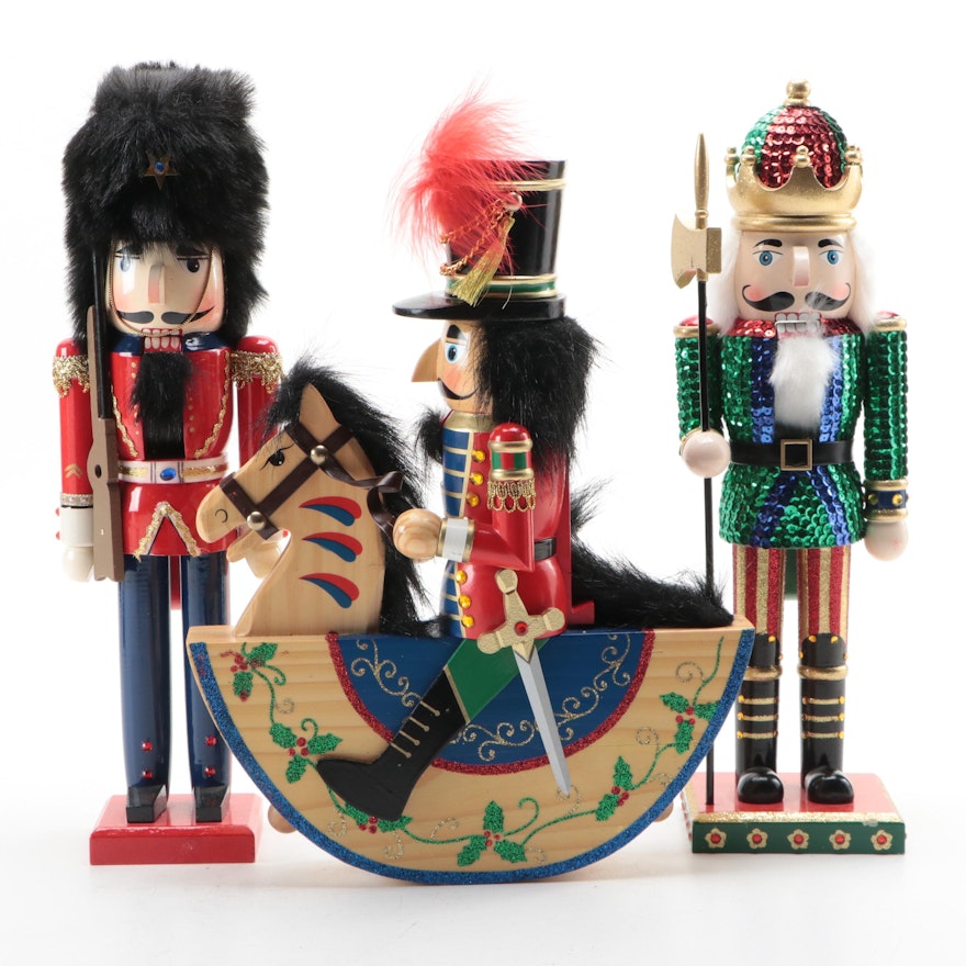 Pier 1 Imports and Other Embellished Wooden Nutcrackers