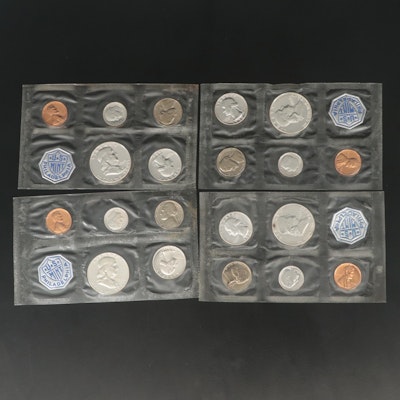 Four Vintage U.S. Mint Proof Coin Sets
