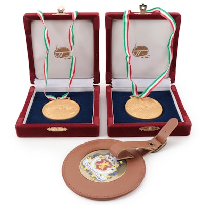 Oceania Club Luggage Tag with Castello Banfi Brass Medals