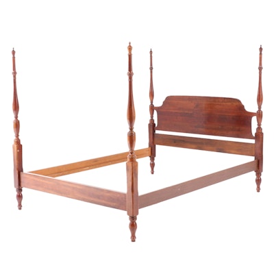 Federal Style Cherry Queen Size Four Poster Bed Frame
