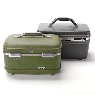 American Tourister and Samsonite Train Cases, Mid to Late 20th Century