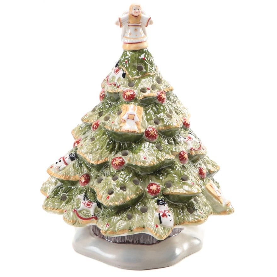 Villeroy & Boch "Nostalgic Village" Ceramic Christmas Tree Votive Holder