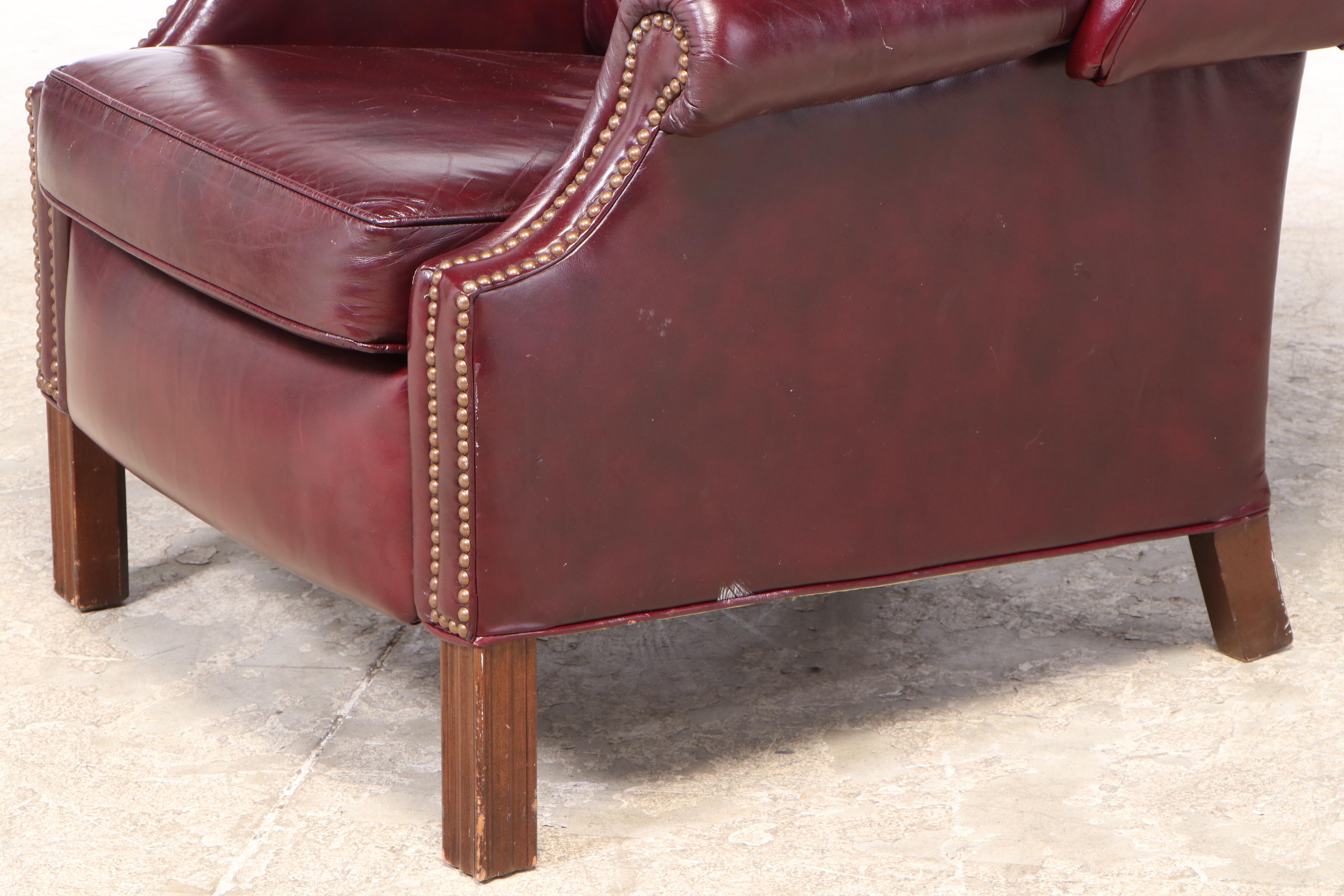 Bradington Young Leather Wingback Recliner EBTH