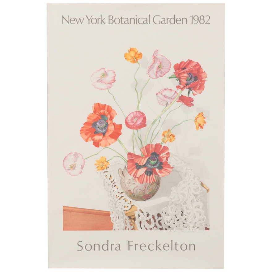 Offset Lithograph After Sondra Freckelton "New York Botanical Garden"