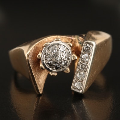 Vintage 14K 0.24 CTW Diamond Ring