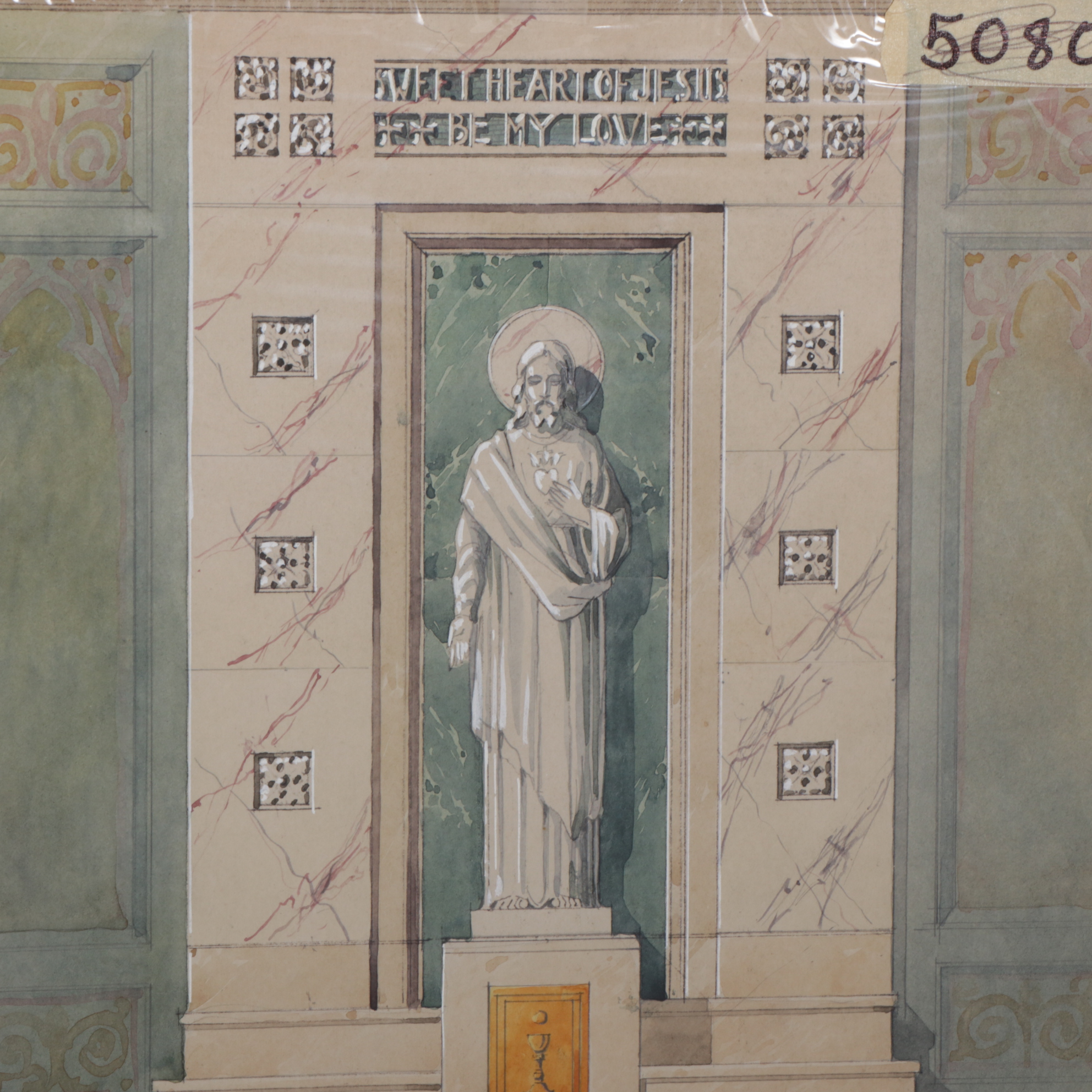 Daprato Rigali Studios Mixed Media Paintings of Church Designs EBTH