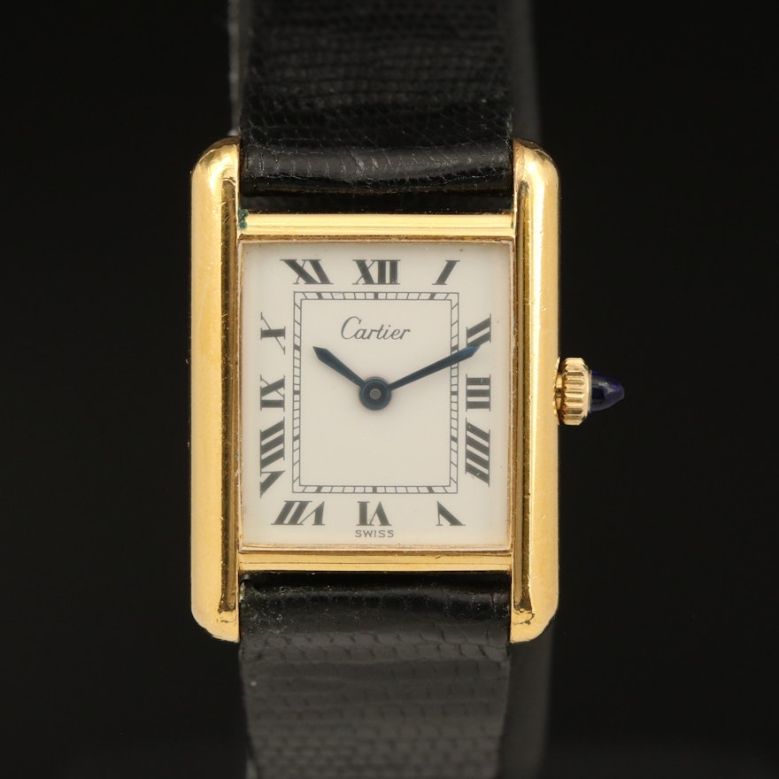 Cartier Tank Stem Wind Wristwatch