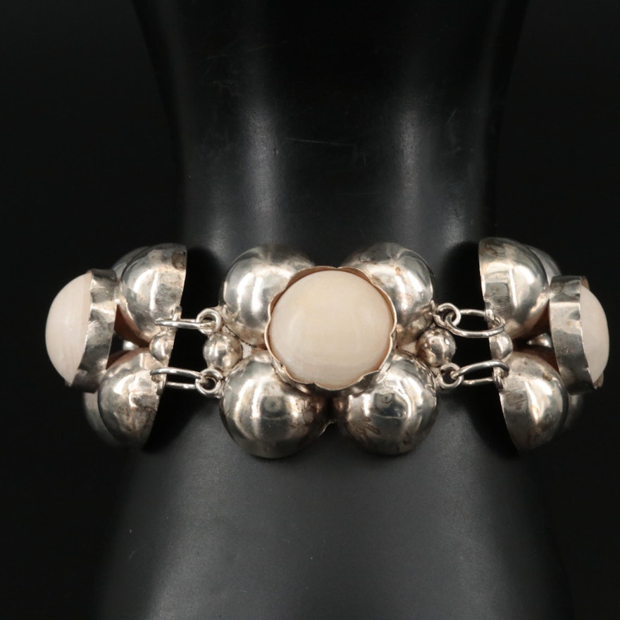 Mexican Sterling Calcite Bracelet