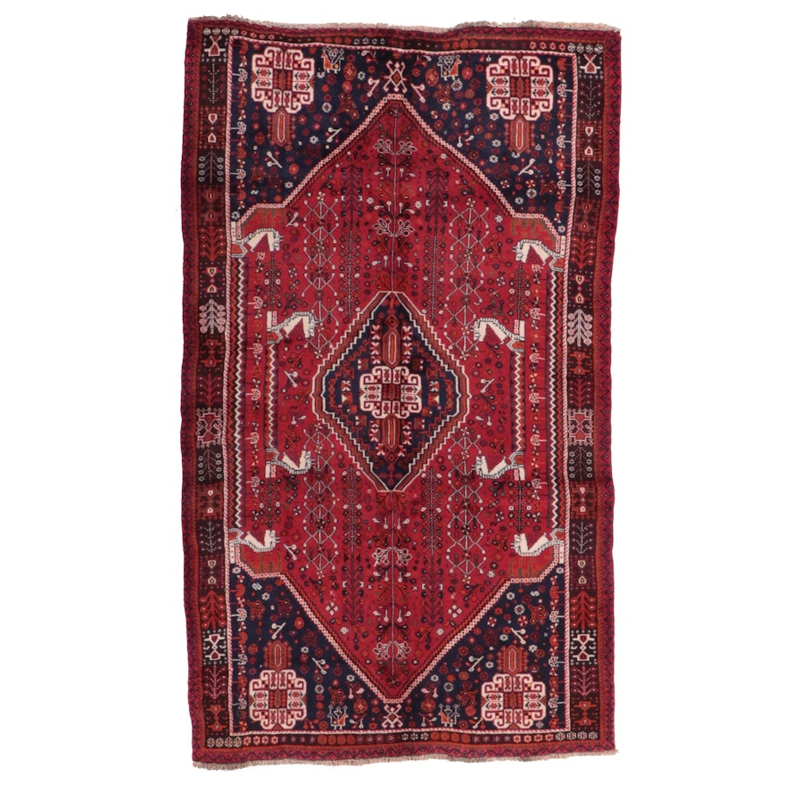 4'3 x 8'10 Hand-Knotted Persian Abadeh Area Rug