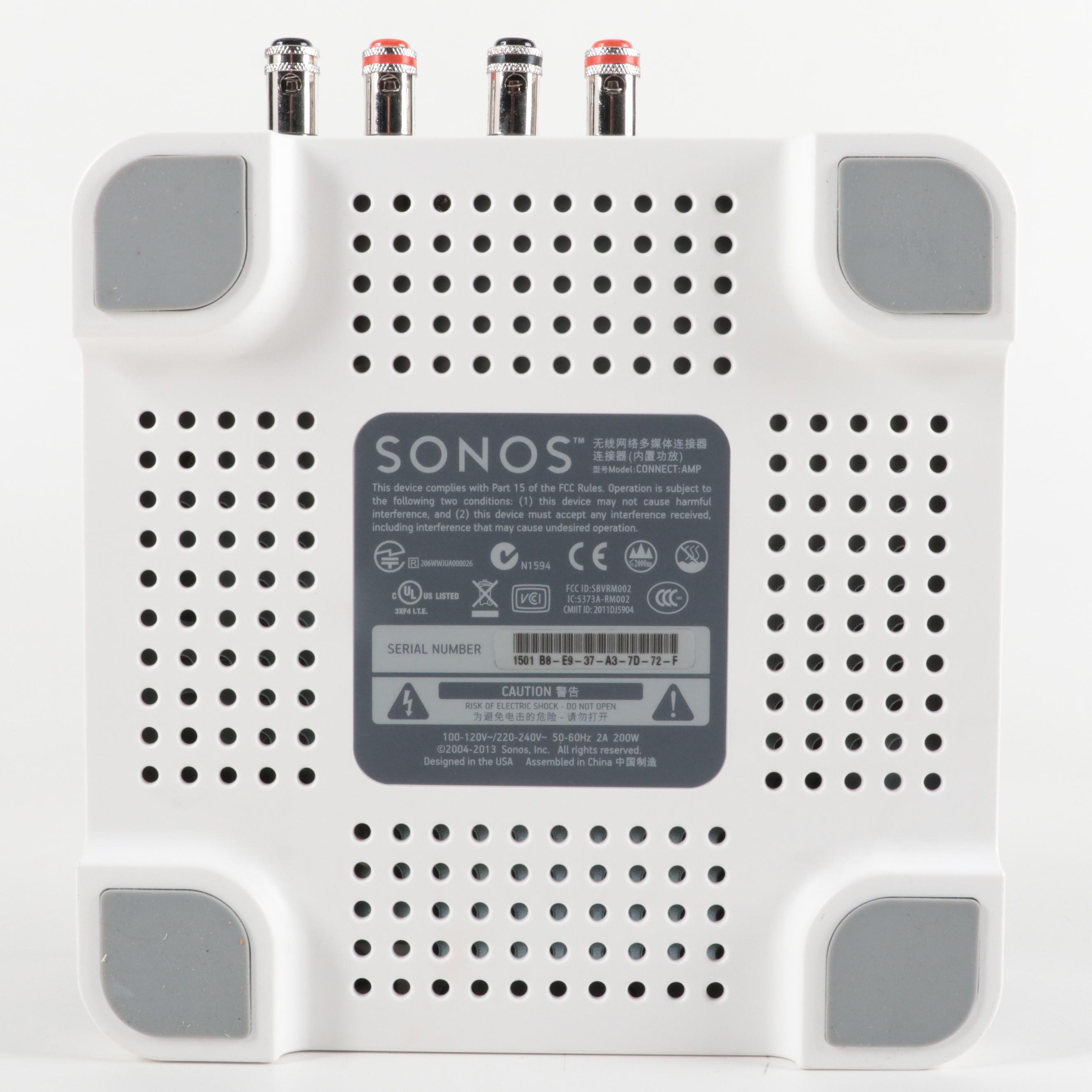 Sonos Wireless Music System ZonePlayer S5 with Connect Amps EBTH