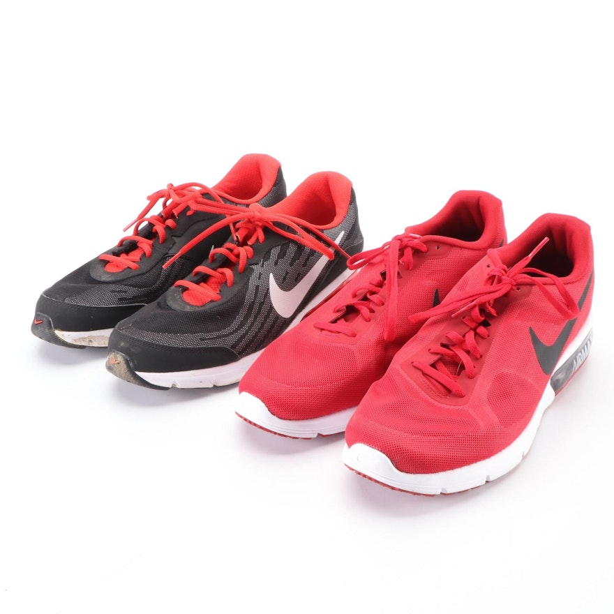 Men's Nike Air Max Sequent and Reax Run 9 Cross Sneakers