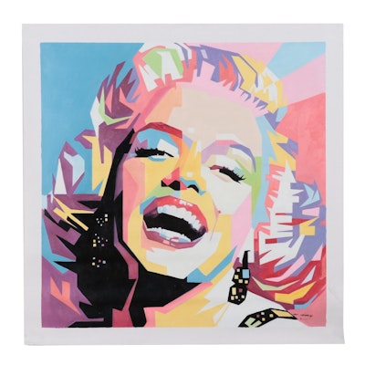 Mixed Media Composition of Marilyn Monroe