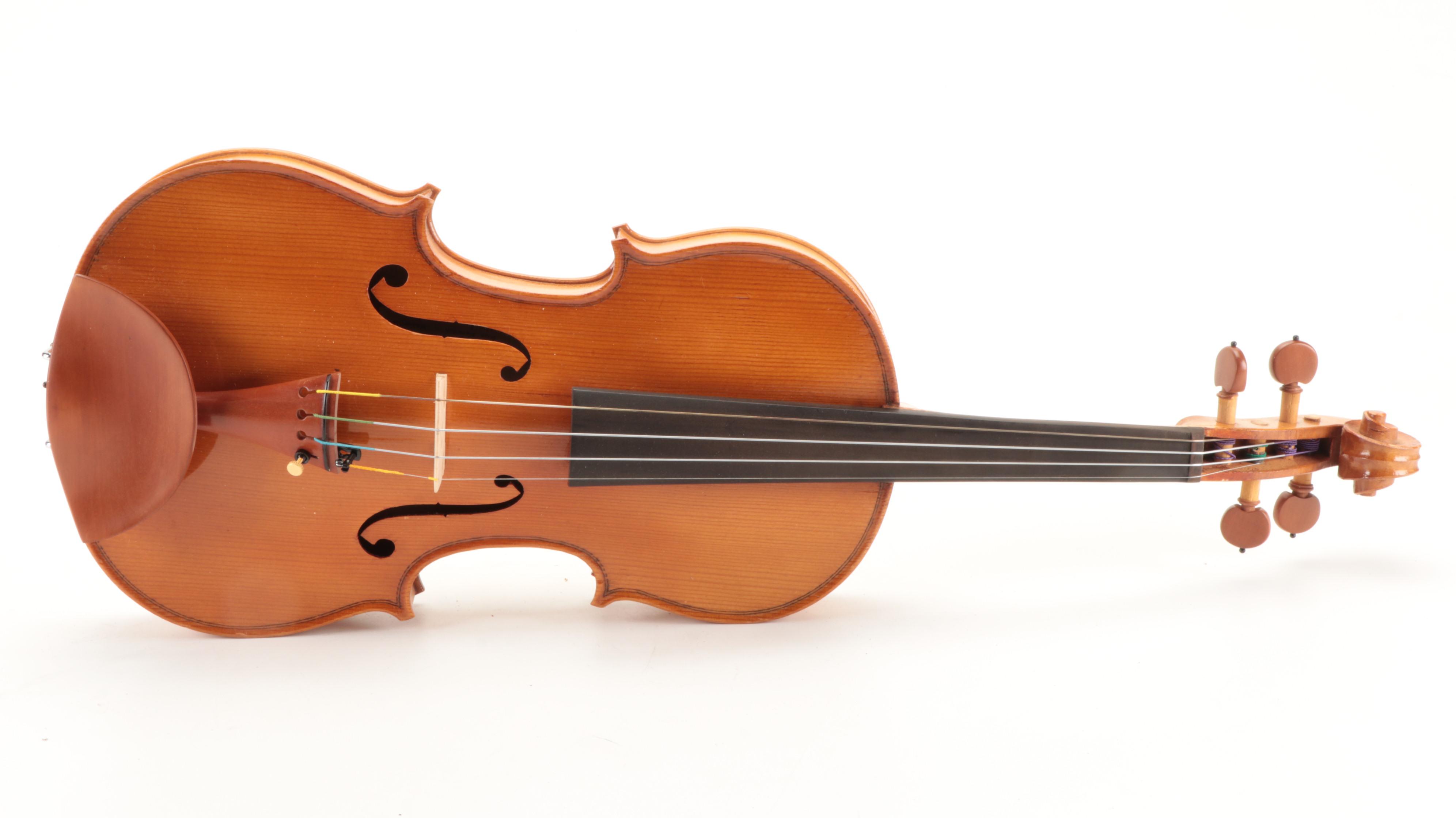 Luthier Granier Maple and Spruce 4/4 Violin with Case, 1933 | EBTH