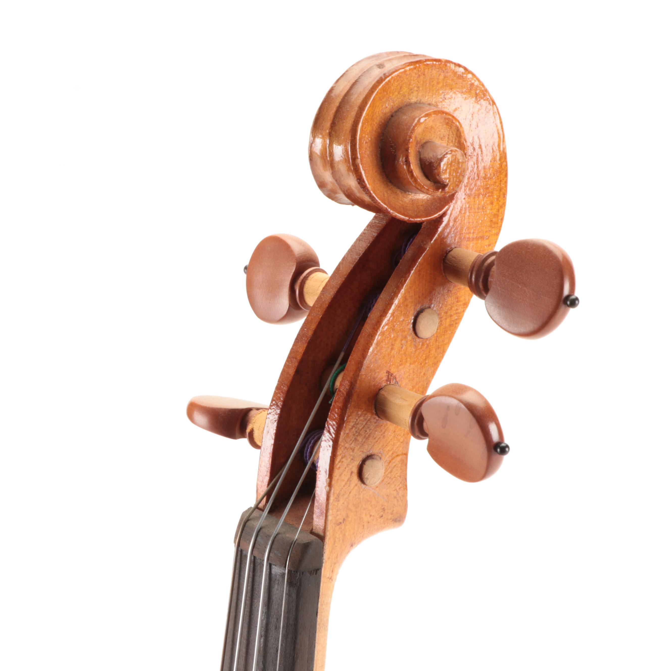 Luthier Granier Maple and Spruce 4/4 Violin with Case, 1933 | EBTH