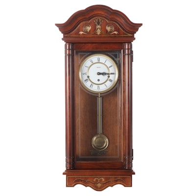 Trend by Sligh Triple-Chime Cherry Cased Wall Clock