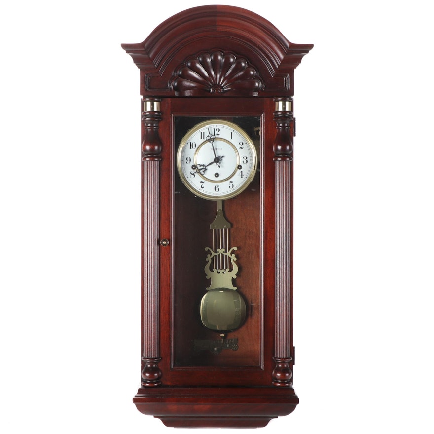 Howard Miller Triple-Chime Mahagony Cased Wall Clock