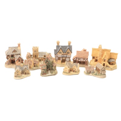 David Winter "Gunsmiths Cottage" and More Resin House Figurines, 1980s
