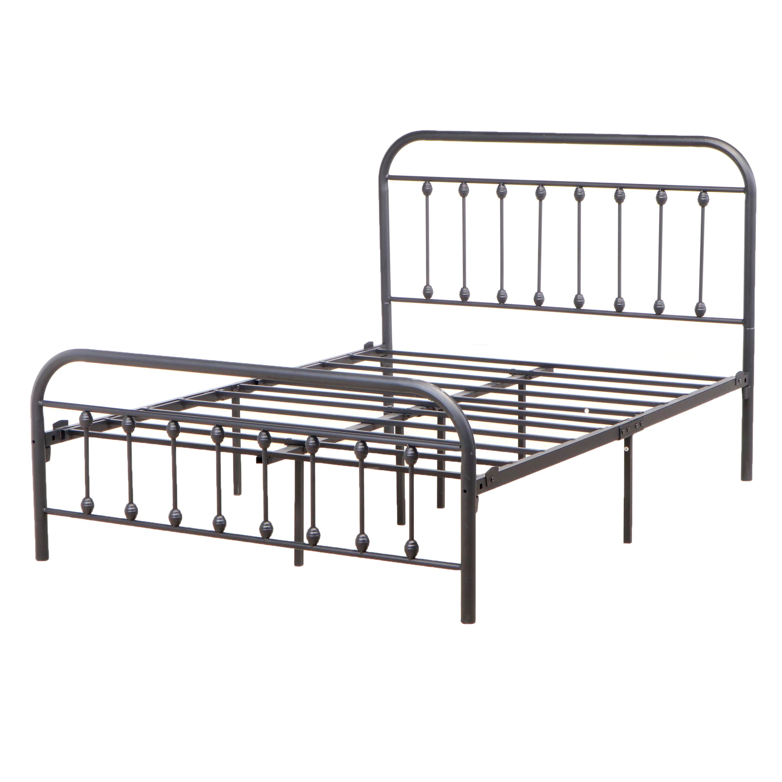 Black Metal Bed Frame in Full Size EBTH