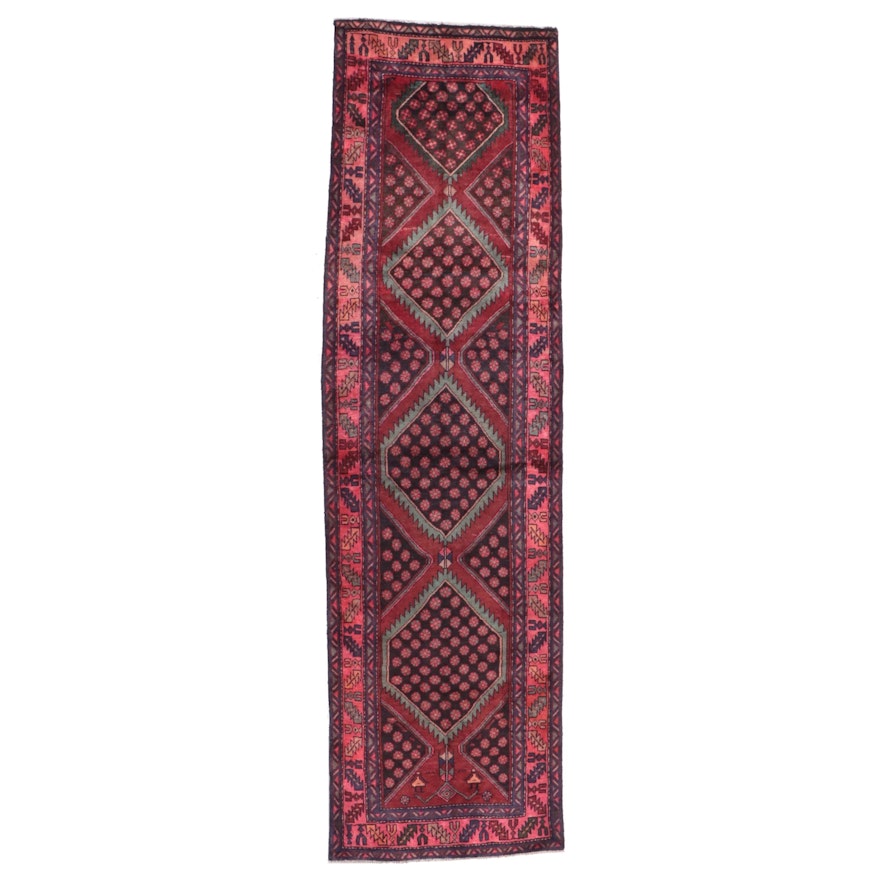 3'8 x 13'5 Hand-Knotted Persian Bakhshayesh Long Rug