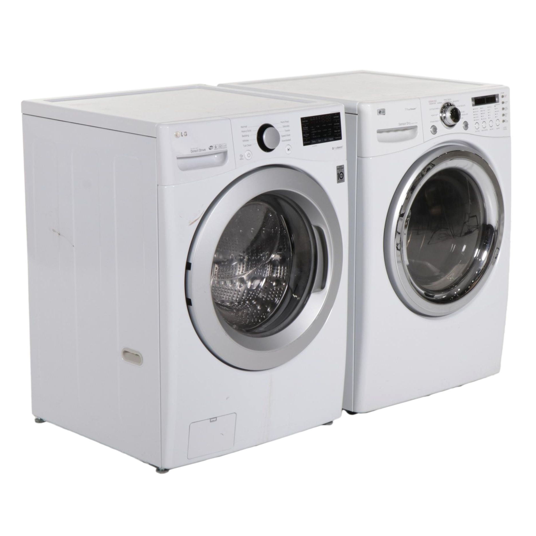 LG True Balance White 4.5 Cu. Ft. Electric Washer and 7.4 Cu. Ft