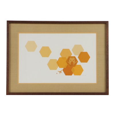Peter Parnall Serigraph "Honeycomb"