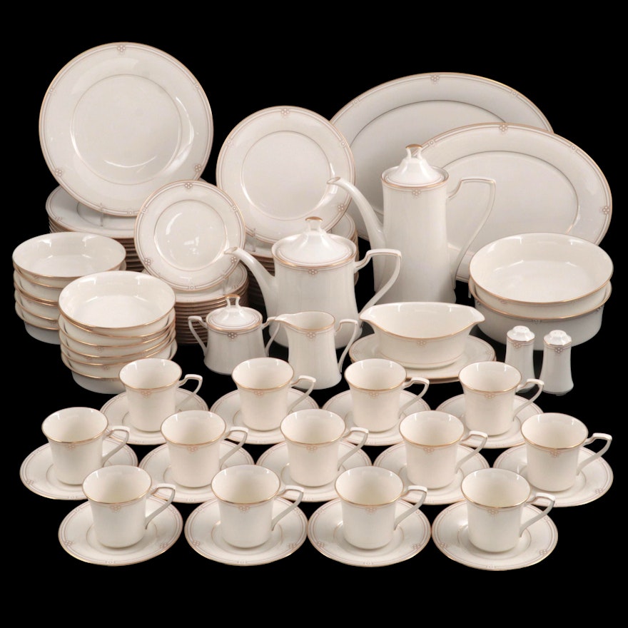 Noritake Fine China "Satin Gown" Dinnerware and Table Accessories