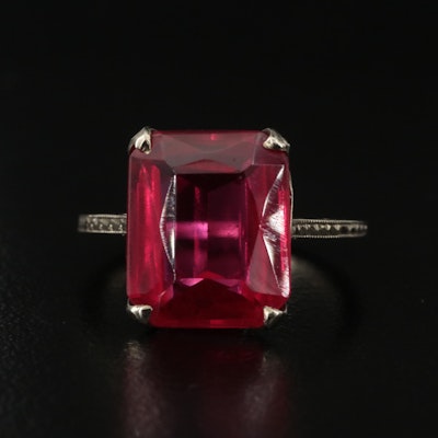 Vintage 18K Ruby Ring