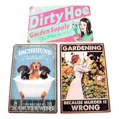 Pop Art Giclée of Gardening Advertisement "The Dirty Hoe" and More