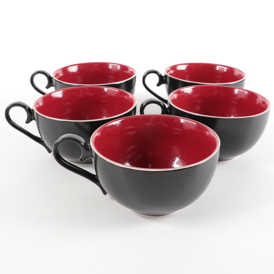 Tabletops Gallery "Tantric" Stoneware Soup Mugs