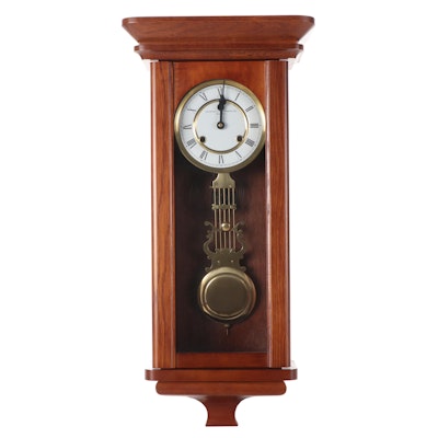 Churchill Clockworks Ltd. Regulator Style Wall Clock, Late 20th Century