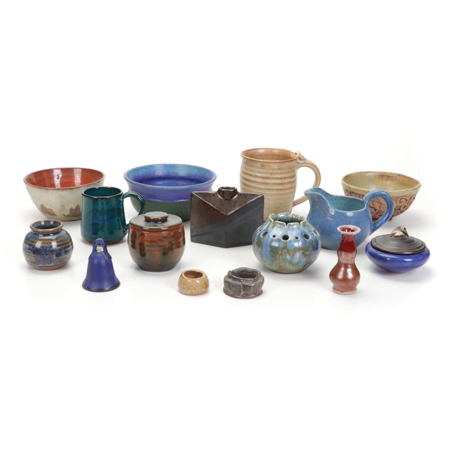 Ceramic Bowls, Vases, Cups, and Other Art Pottery