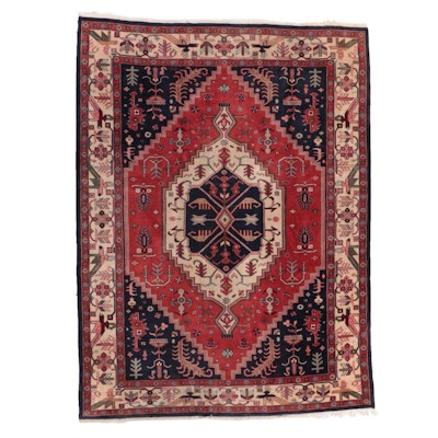 8'10 x 12'4 Hand-Knotted Caucasian Kazak Room Sized Rug