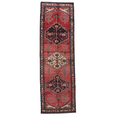 3'3 x 10'8 Hand-Knotted Persian Lamberan Long Rug