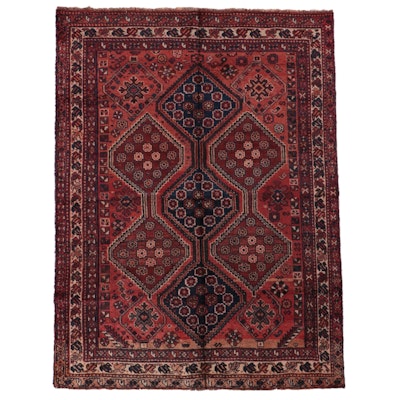 5'1 x 6'8 Hand-Knotted Persian Yalameh Area Rug
