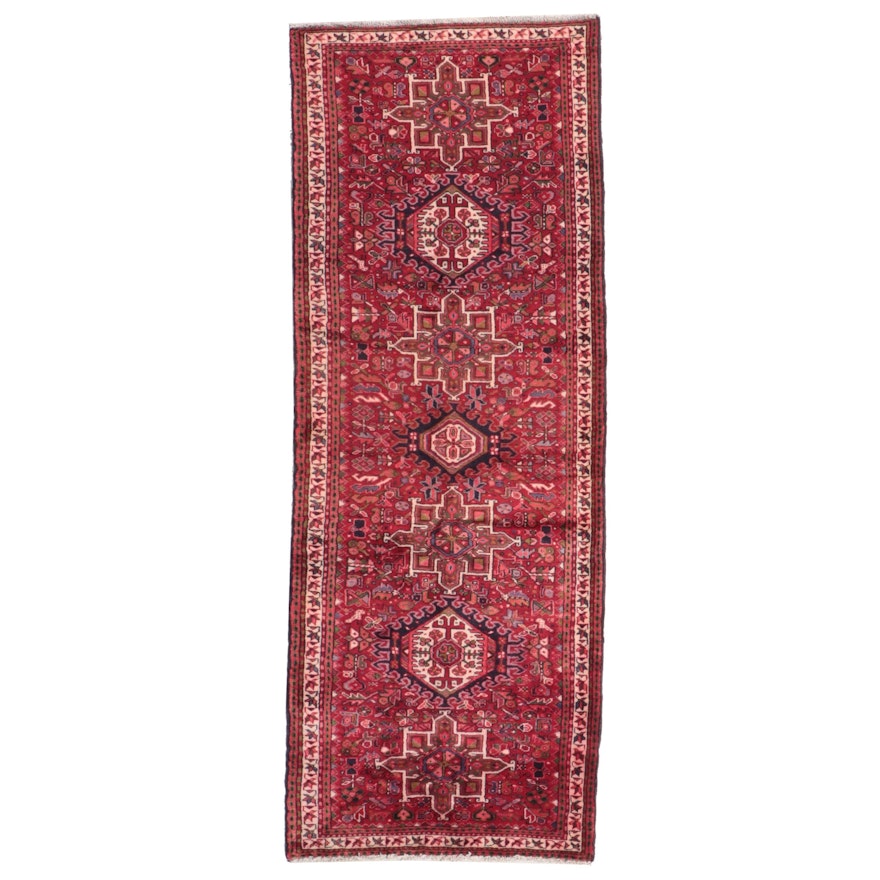 3'7 x 9'6 Hand-Knotted Persian Karaja Long Rug