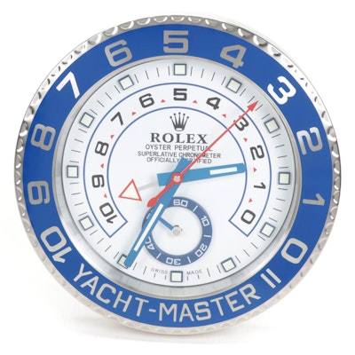 Rolex "Yacht-Master II" Dealer Display Wall Clock