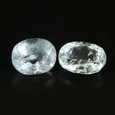 Loose 10.14 CTW Oval Faceted Aquamarines